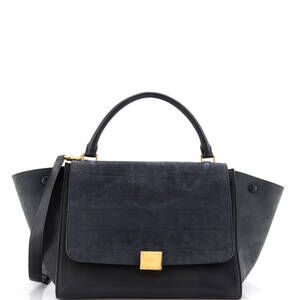 Celine Trapeze Bag Crocodile Embossed #241122C69B